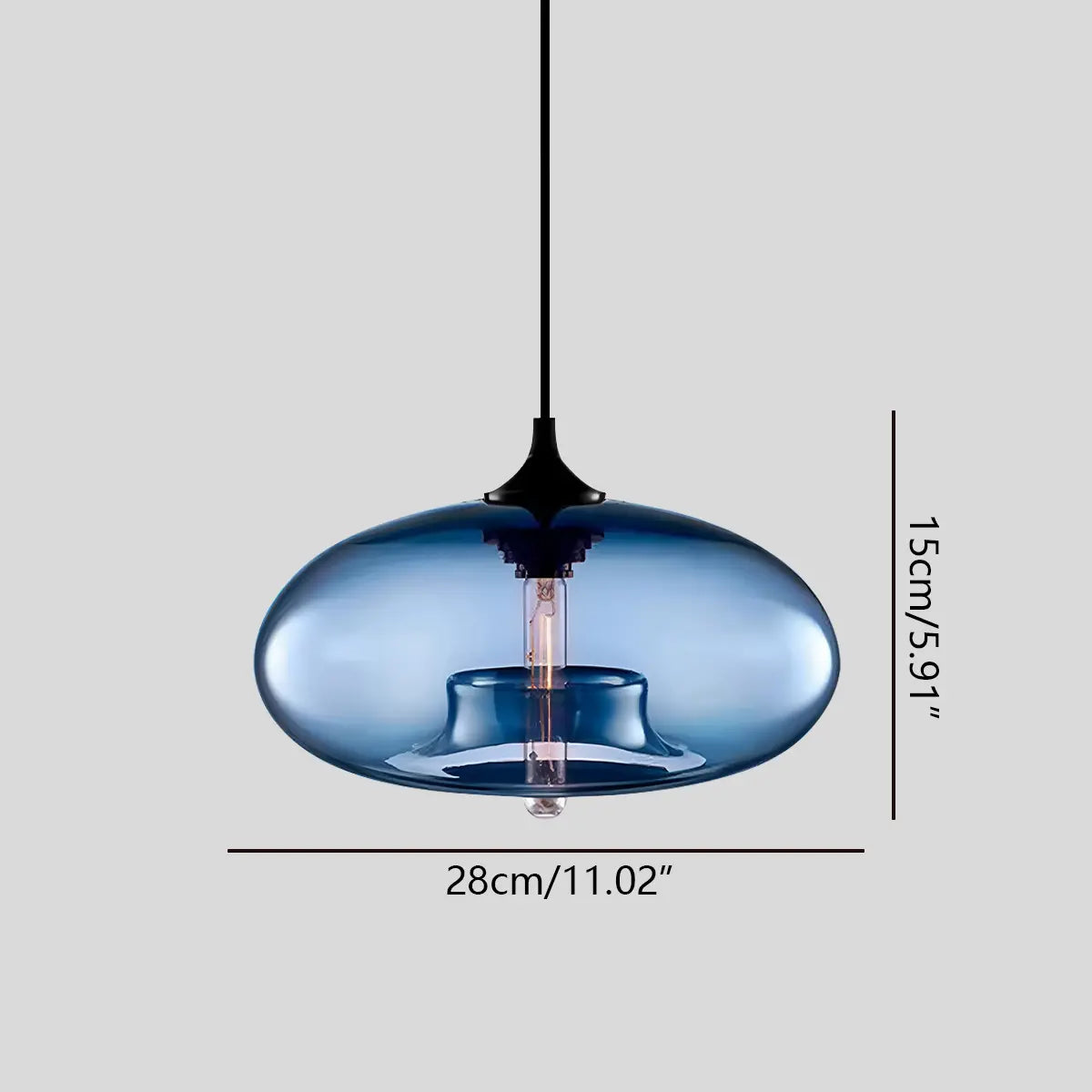 Feyran Colorful Glass Pendant Light for Dining Area