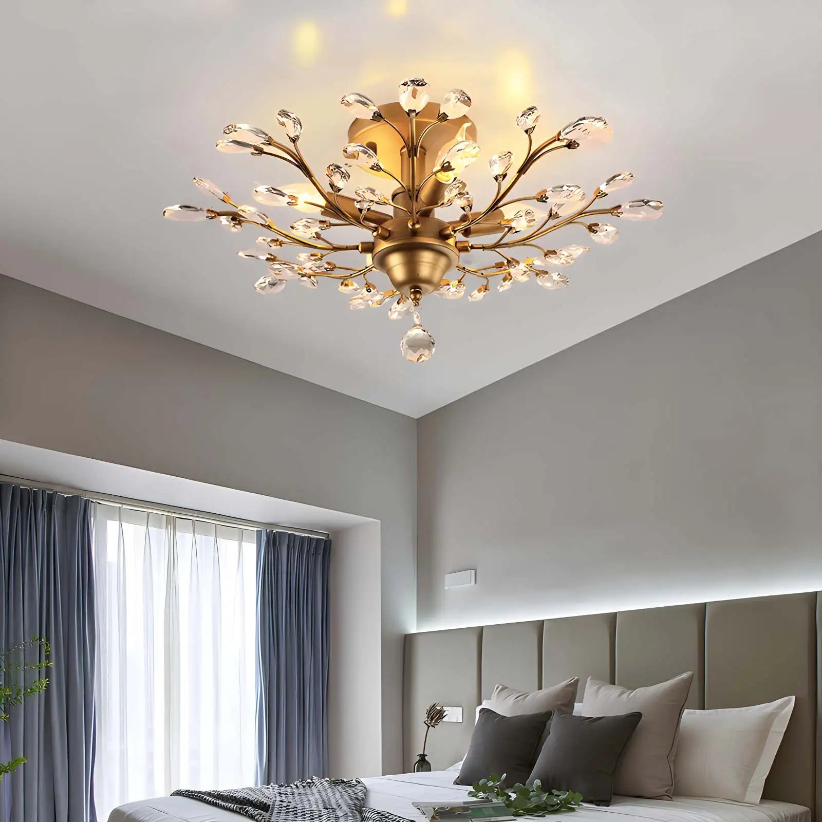 Feyran Branch Crystal Chandelier for Living Room
