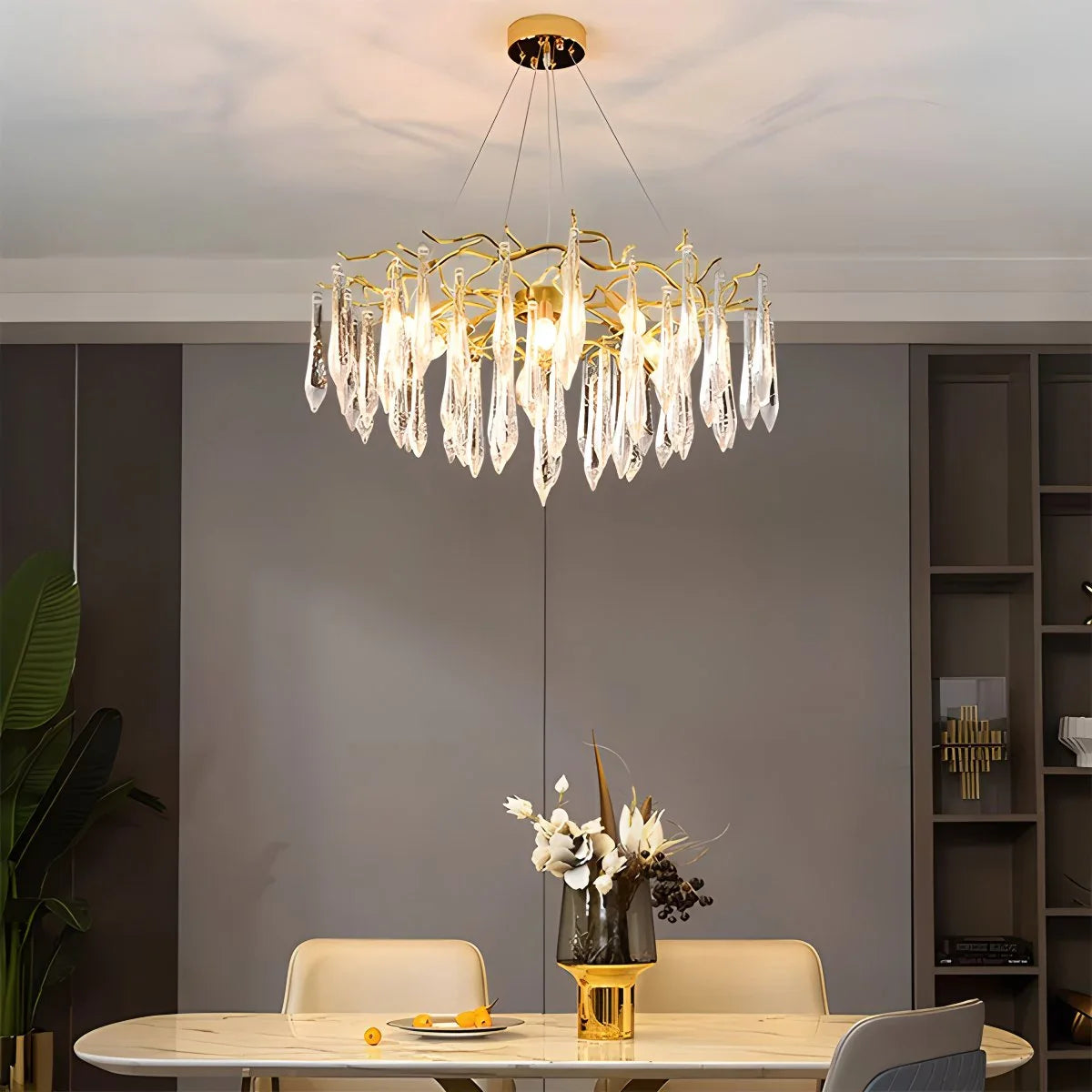 Feyran Branch Water Droplet Chandelier