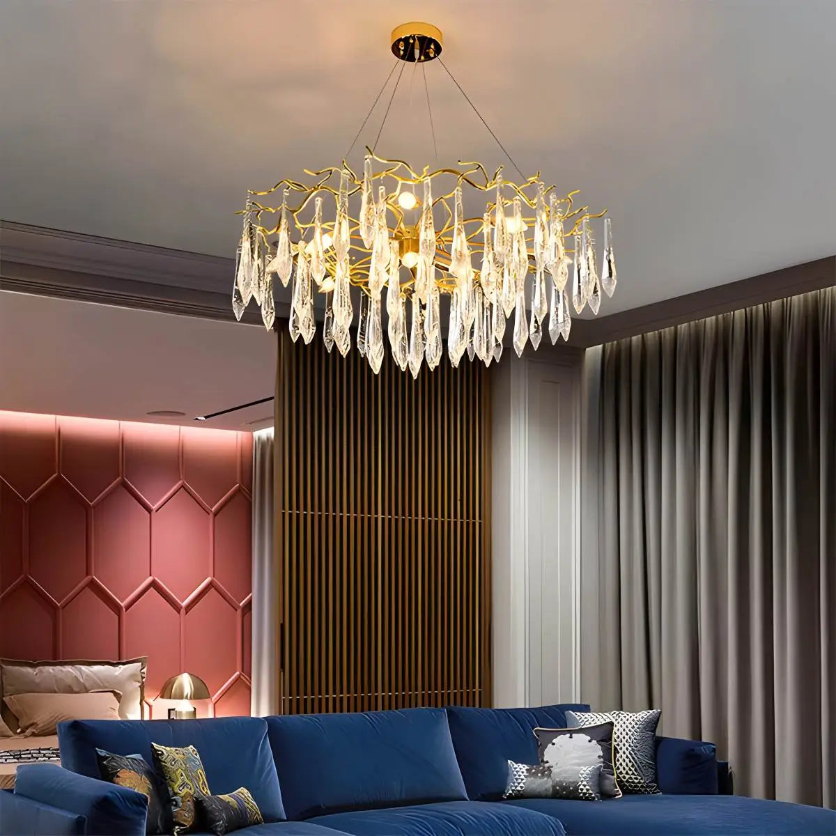 Feyran Branch Water Droplet Chandelier