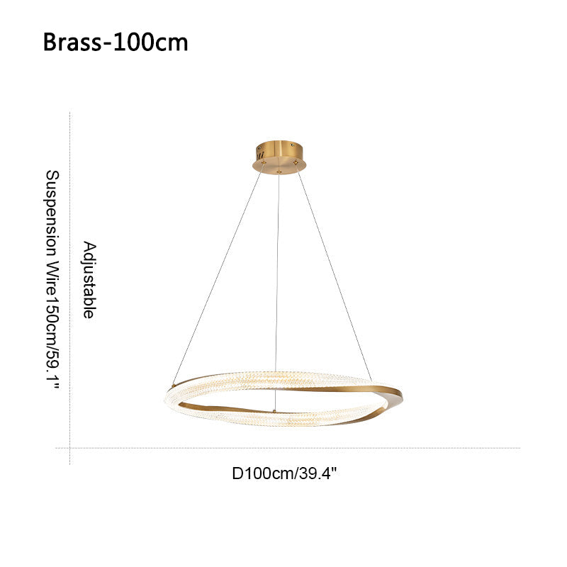 Feyran Modern Simple Mobius Circle Chandelier