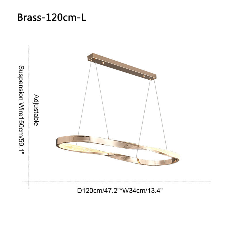 Feyran Modern Simple Mobius Circle Chandelier