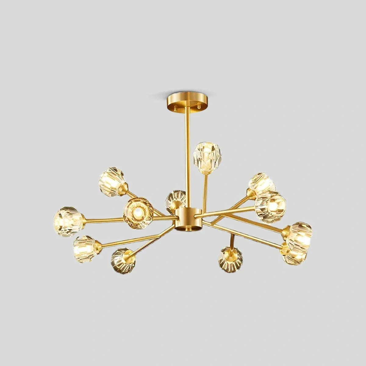 Feyran Crystal Ball Round Cluster Chandelier