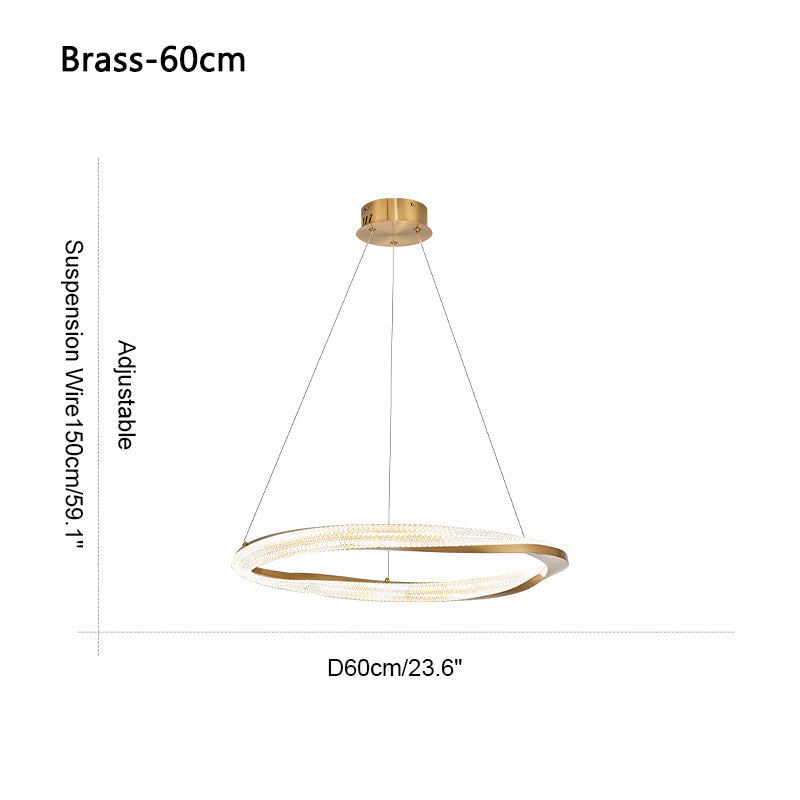 Feyran Modern Simple Mobius Circle Chandelier