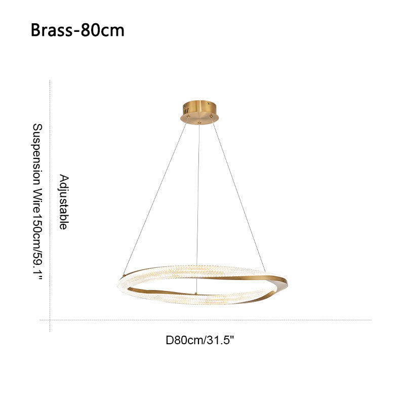 Feyran Modern Simple Mobius Circle Chandelier