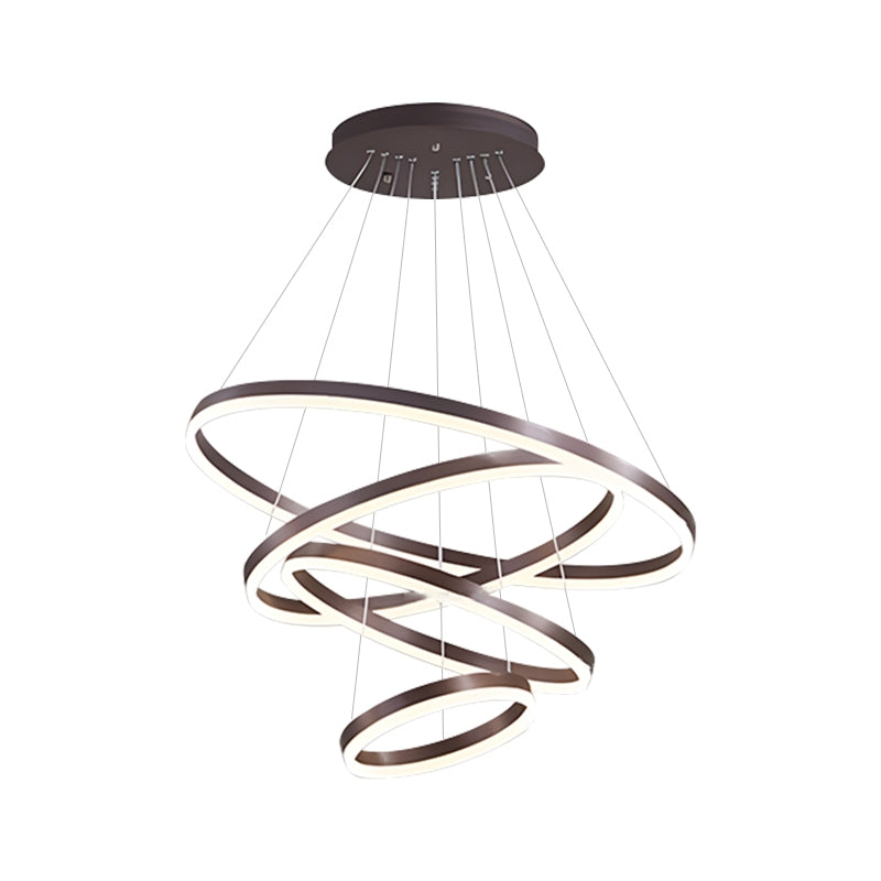 Feyran Tiered Ring Chandelier with Multi-Layer Rings