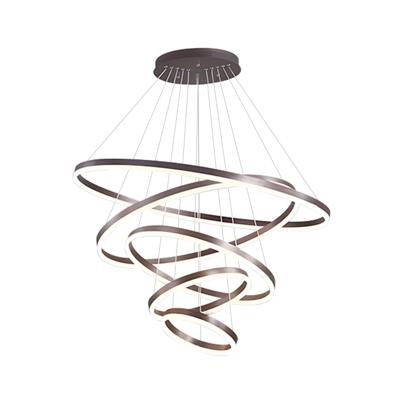 Feyran Tiered Ring Chandelier with Multi-Layer Rings
