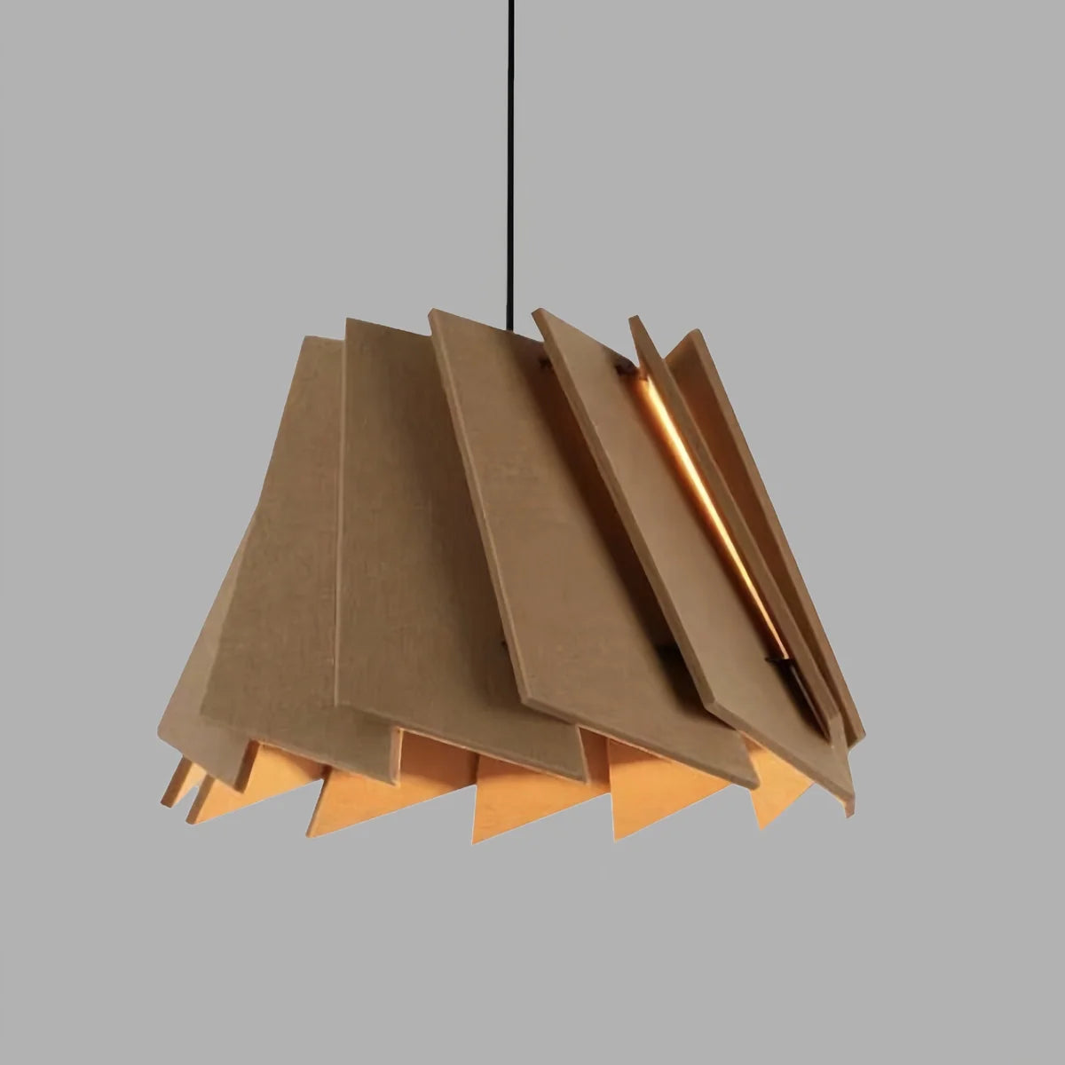 Feyran Rotating Leaf Acoustic Pendant Light for Living Room Office