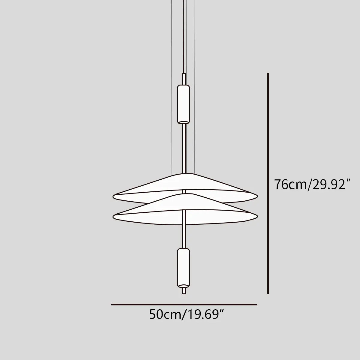 Feyran Layered Disc Pendant Light for Dining Room