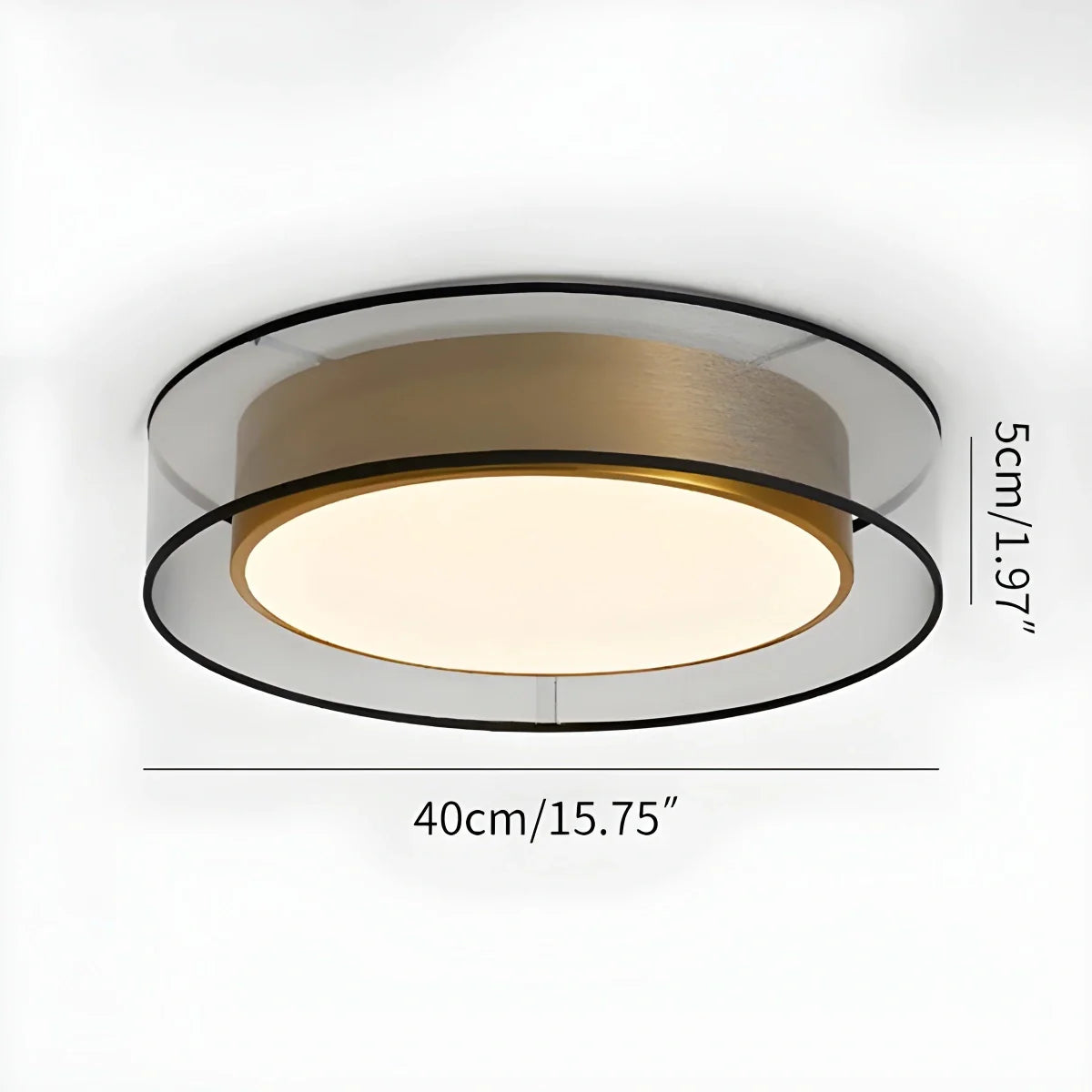 Feyran Simple Round LED Copper Pendant Light Ceiling Lamp