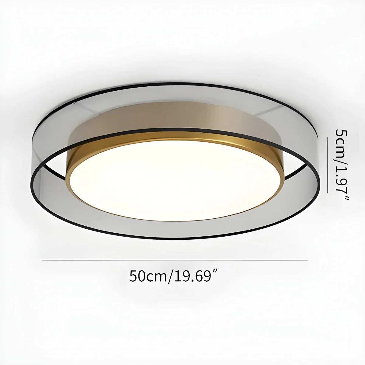 Feyran Simple Round LED Copper Pendant Light Ceiling Lamp