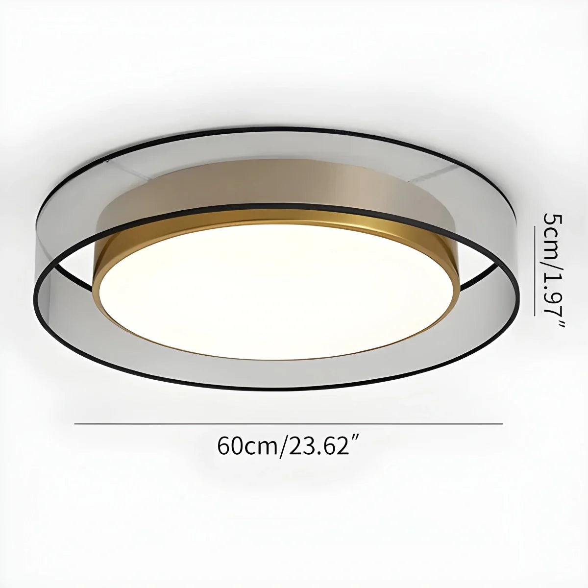 Feyran Simple Round LED Copper Pendant Light Ceiling Lamp