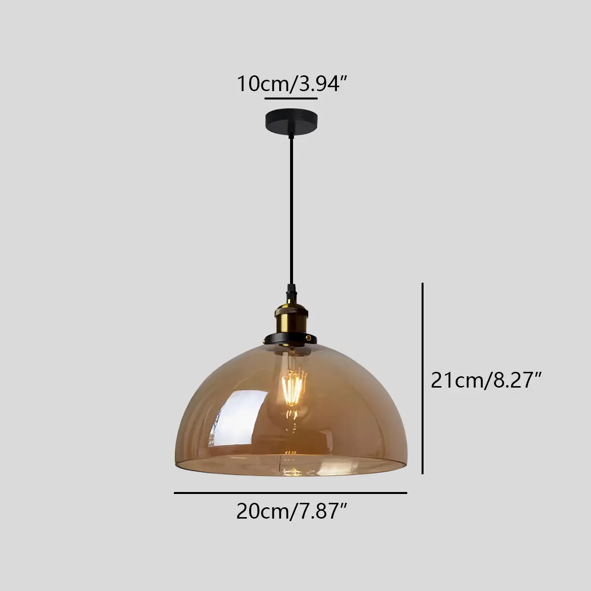 Feyran Mabel Glass Pendant Light for Kitchen Island