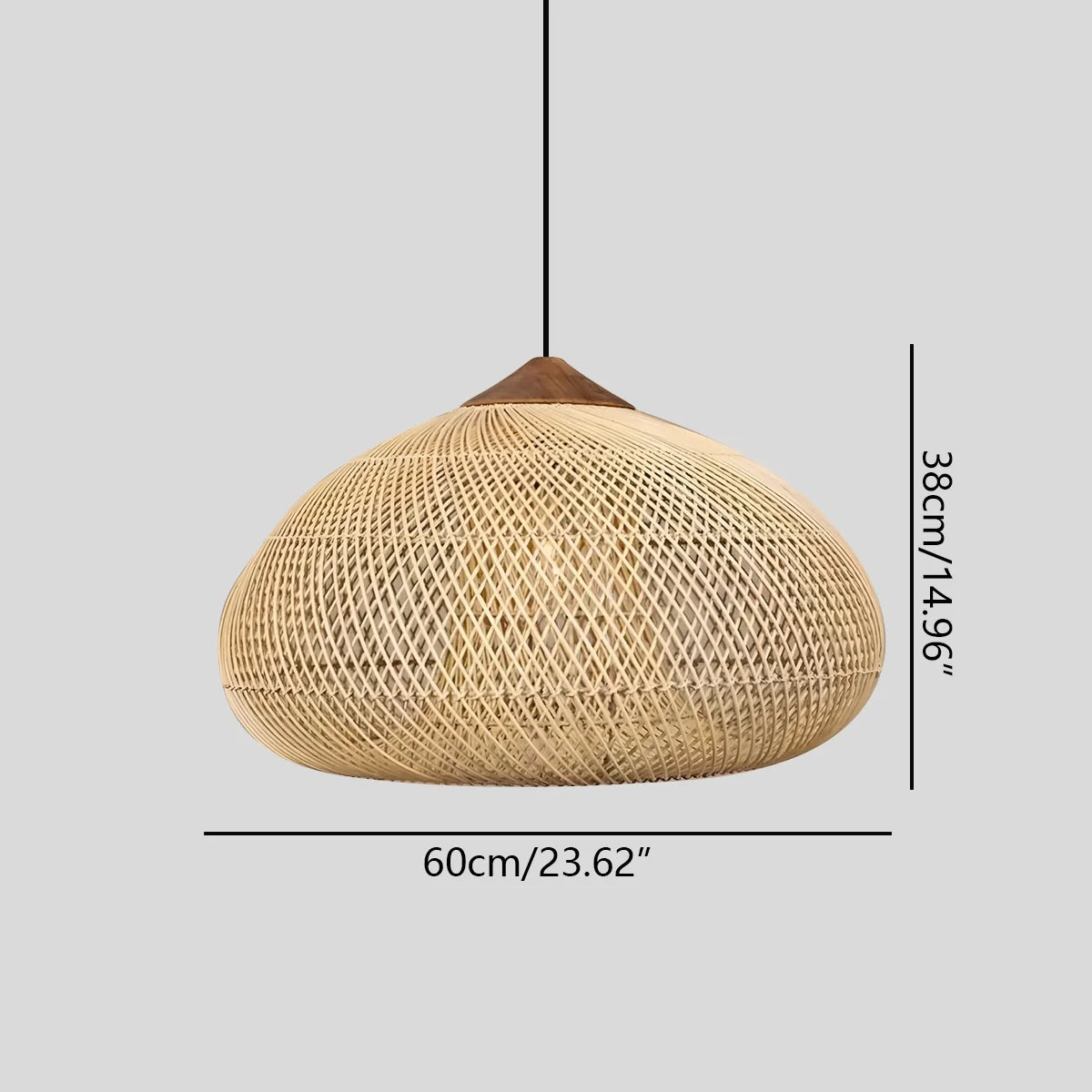 Feyran Rattan Lantern Pendant Light for Dining Room