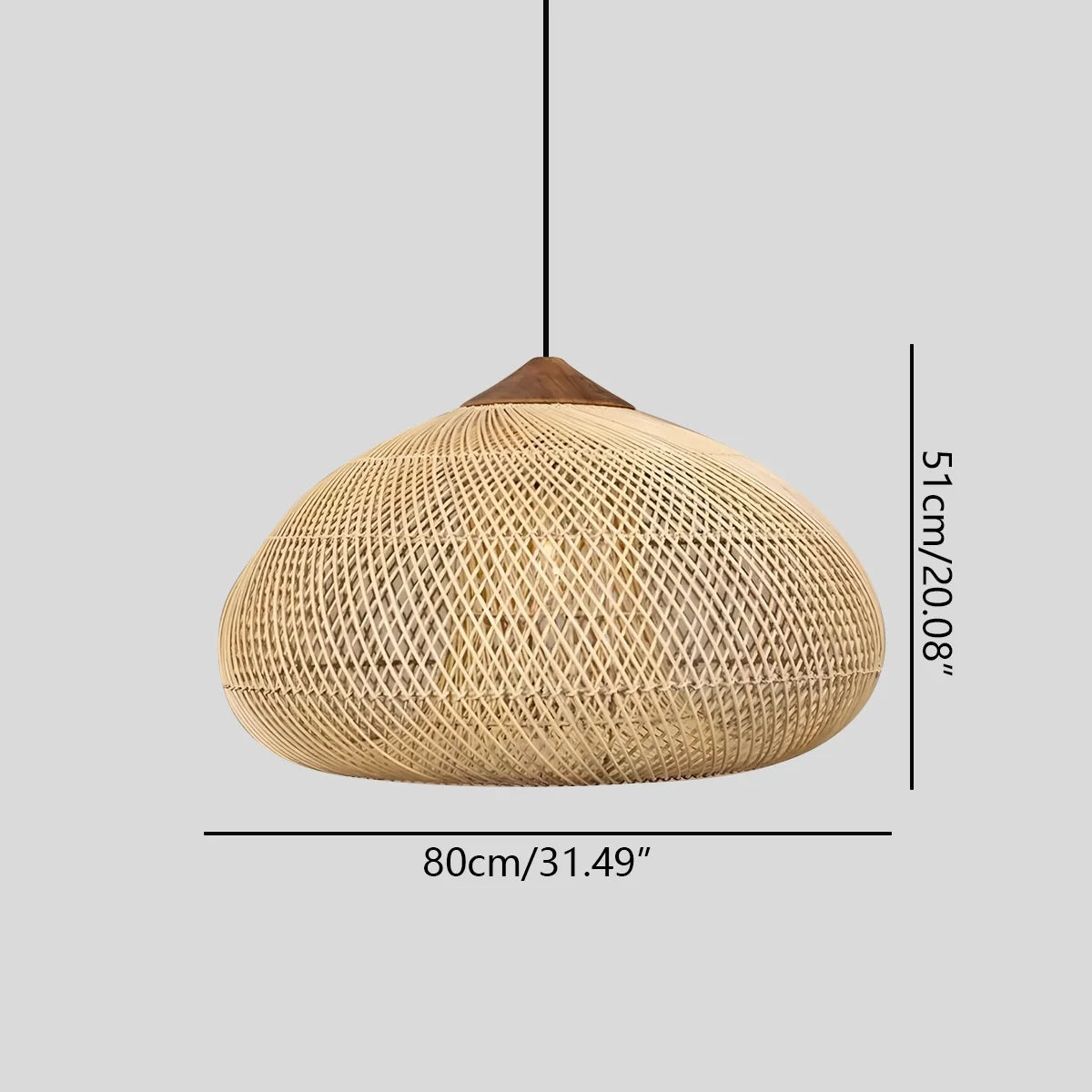 Feyran Rattan Lantern Pendant Light for Dining Room