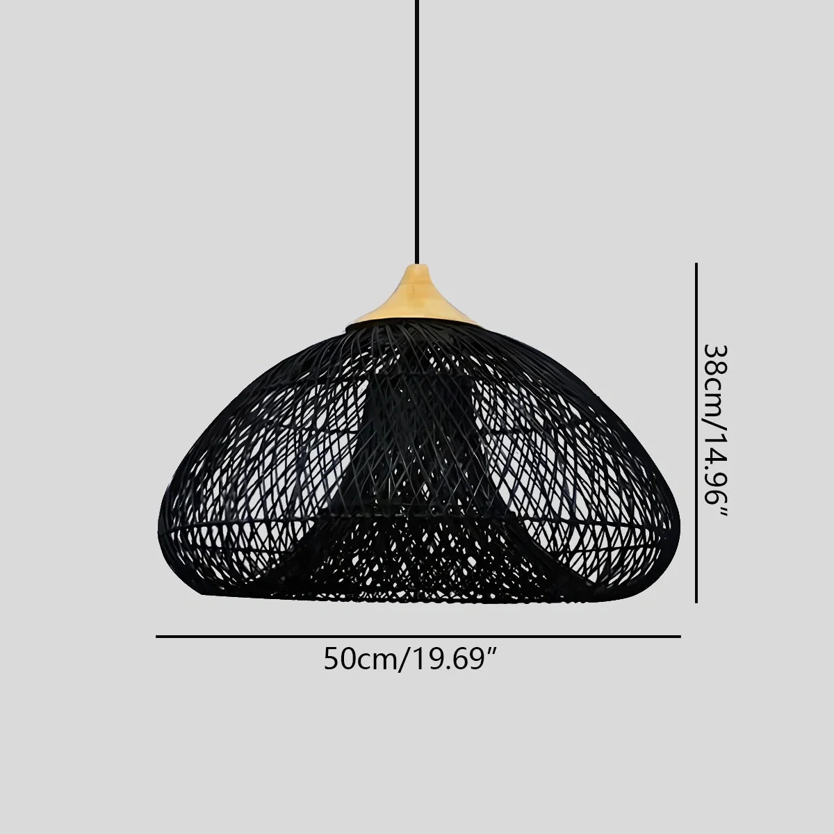 Feyran Rattan Lantern Pendant Light for Dining Room