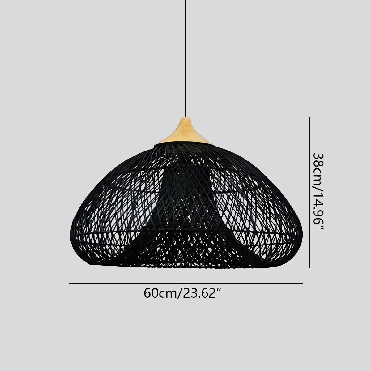 Feyran Rattan Lantern Pendant Light for Dining Room