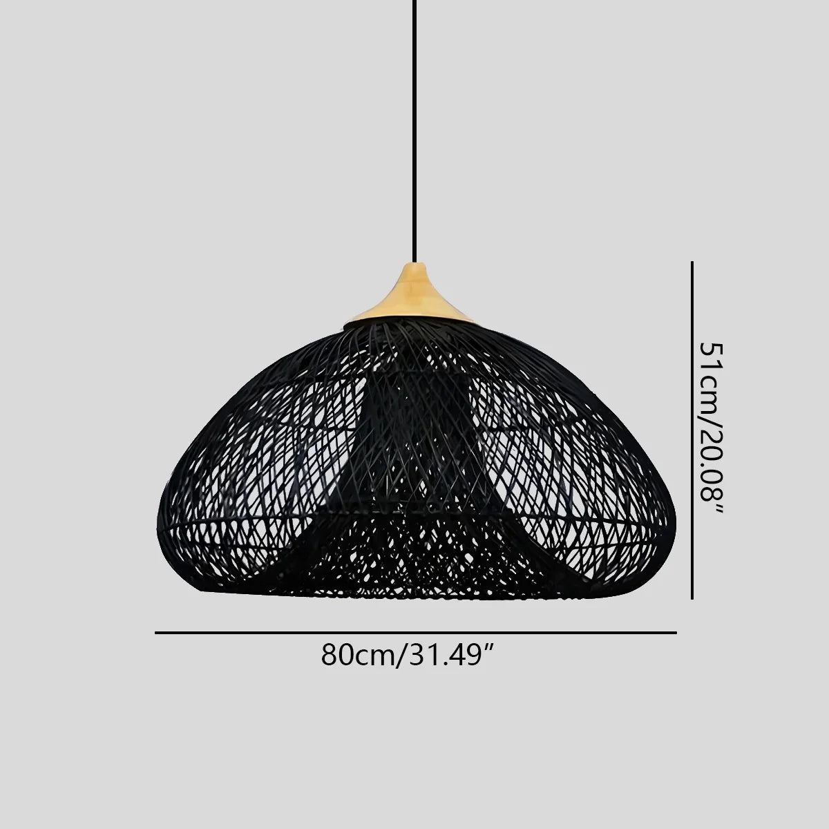 Feyran Rattan Lantern Pendant Light for Dining Room