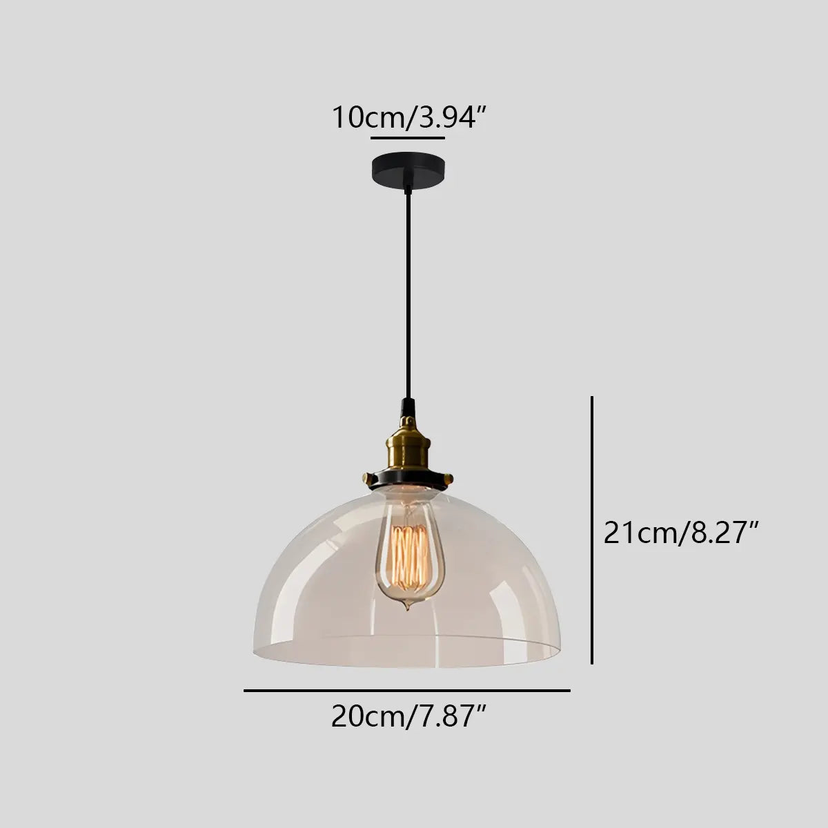 Feyran Mabel Glass Pendant Light for Kitchen Island