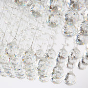 Rectangular Multi layer Cloud Design Crystal Chandelier - Crystal Detail | Feyran