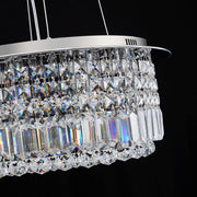 Modern Round Drum Crystal Chandelier - Crystal Detail | Feyran