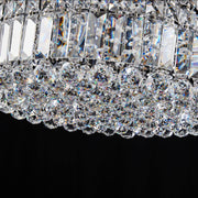 Modern Round Drum Crystal Chandelier - Crystal Detail | Feyran
