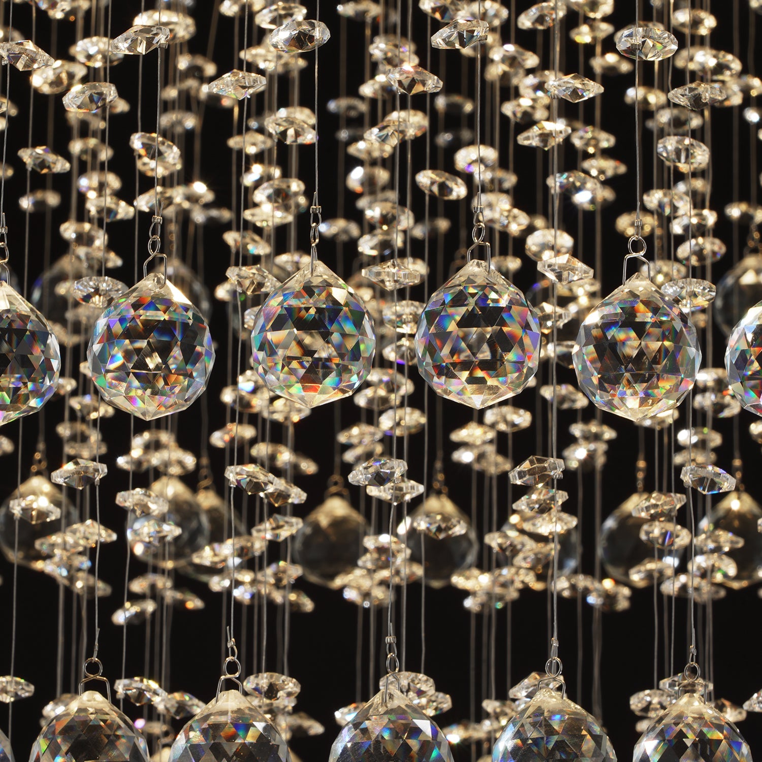 Multi Layer Round Crystal Chandelier Ceiling Lights - Detail | Feyran