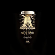 Modern Round Flush Mount Crystal Chandelier | Feyran