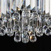 Square Rain Drop Crystal Ceiling Light - Contemporary Lighting Fixture