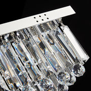 Square Rain Drop Crystal Ceiling Light - Contemporary Lighting Fixture
