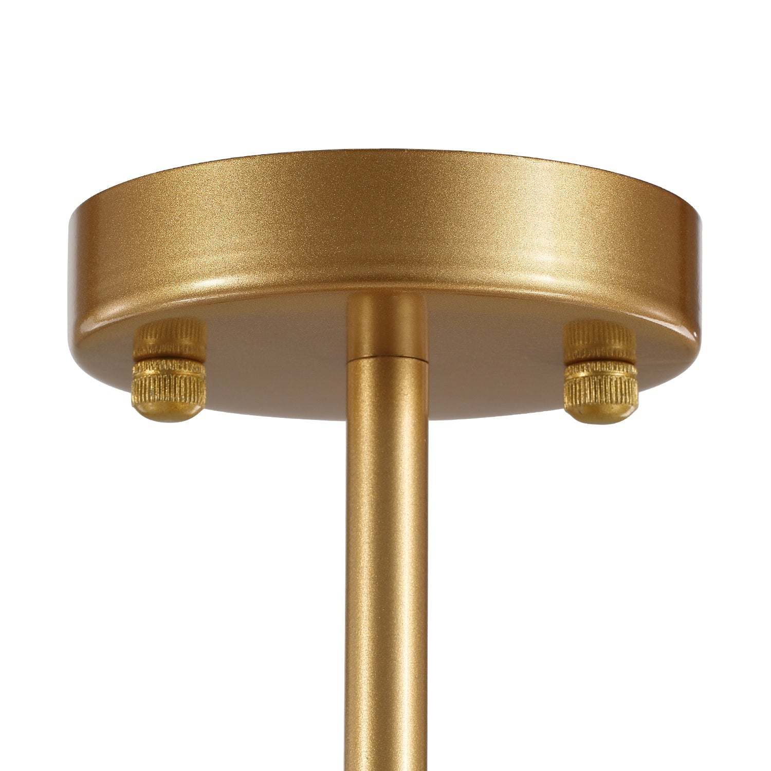 Round Shape Gold Glass Chandelier - Detail | Feyran