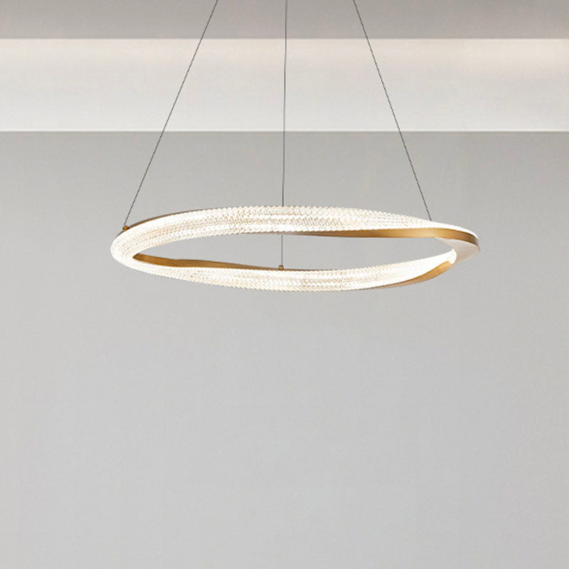 Gold Multi-layer Ring Chandelier - 2 Rings | Feyran