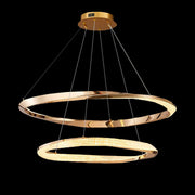 Gold Multi-layer Ring Chandelier - 2 Rings | Feyran