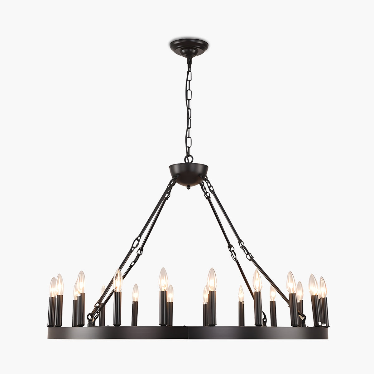 Feyran Candle Shaped Chandelier for Dining Room