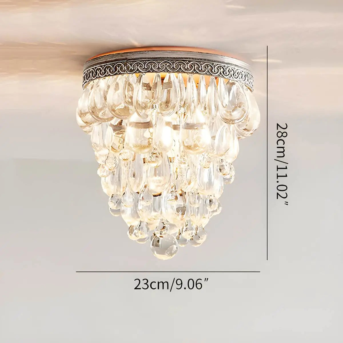 Feyran Vintage Crystal Pendent Light for Living Room