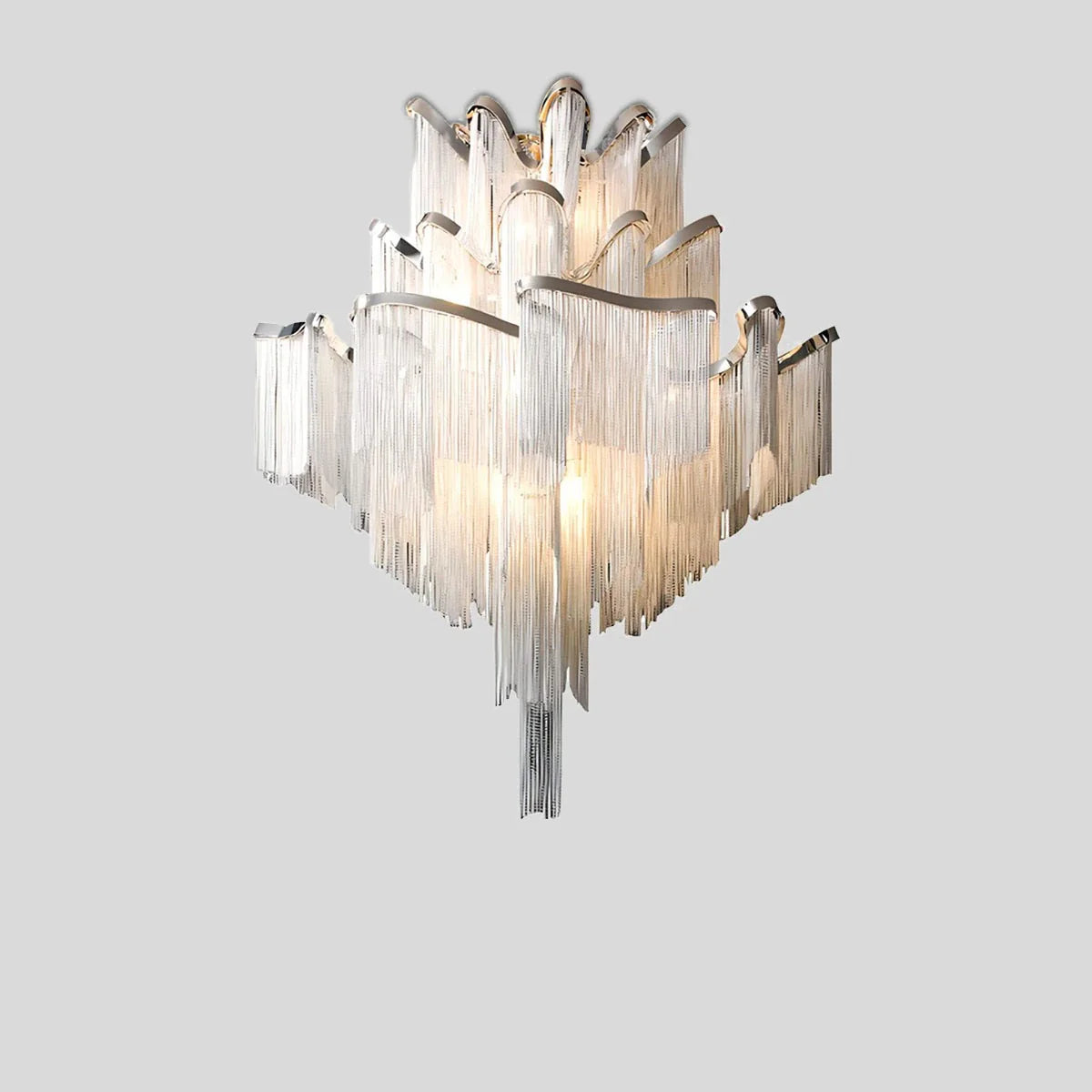 Feyran Aluminum Tassel LED Ceiling Chandelier