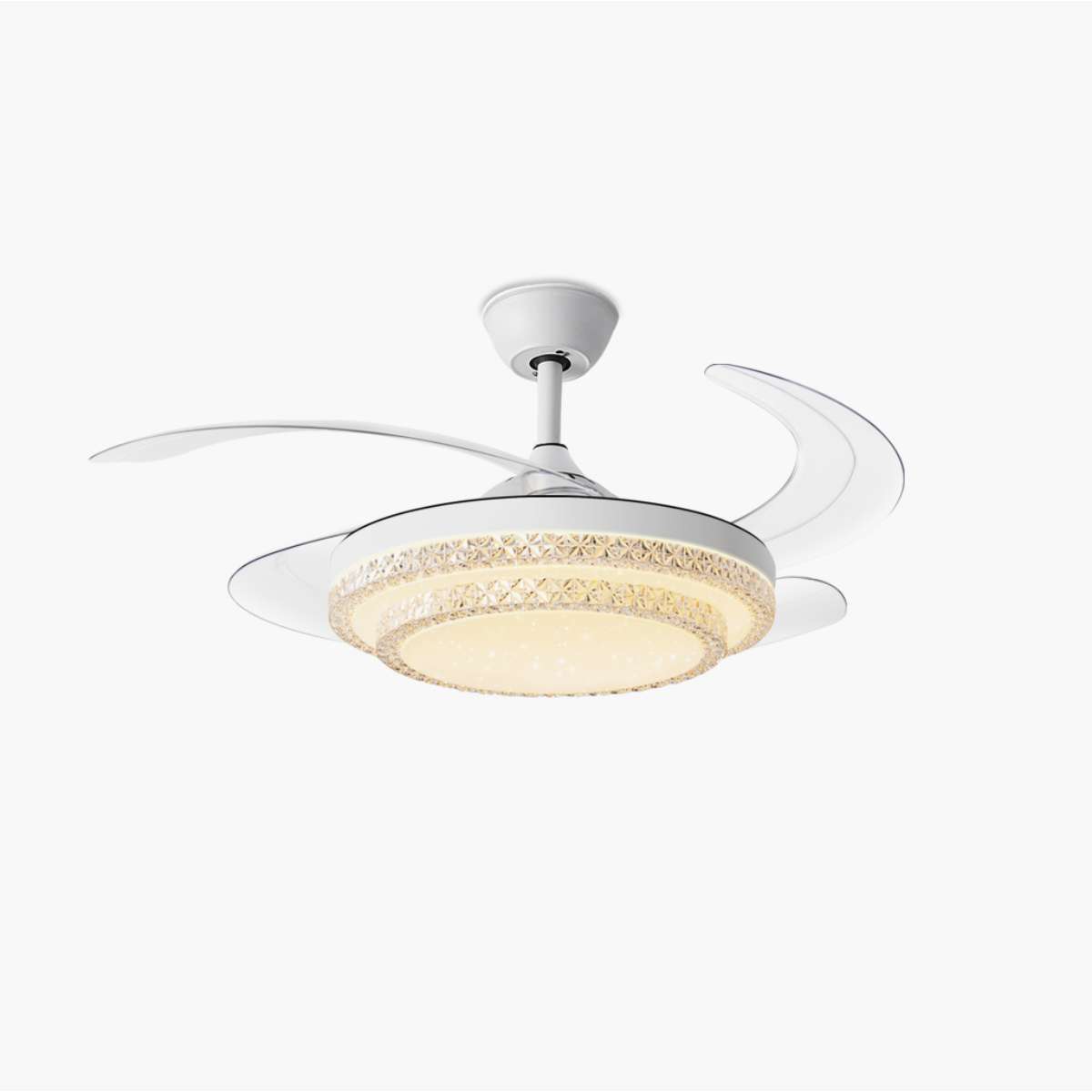 Feyran Dimmable Remote Hugger Ceiling Fan Light