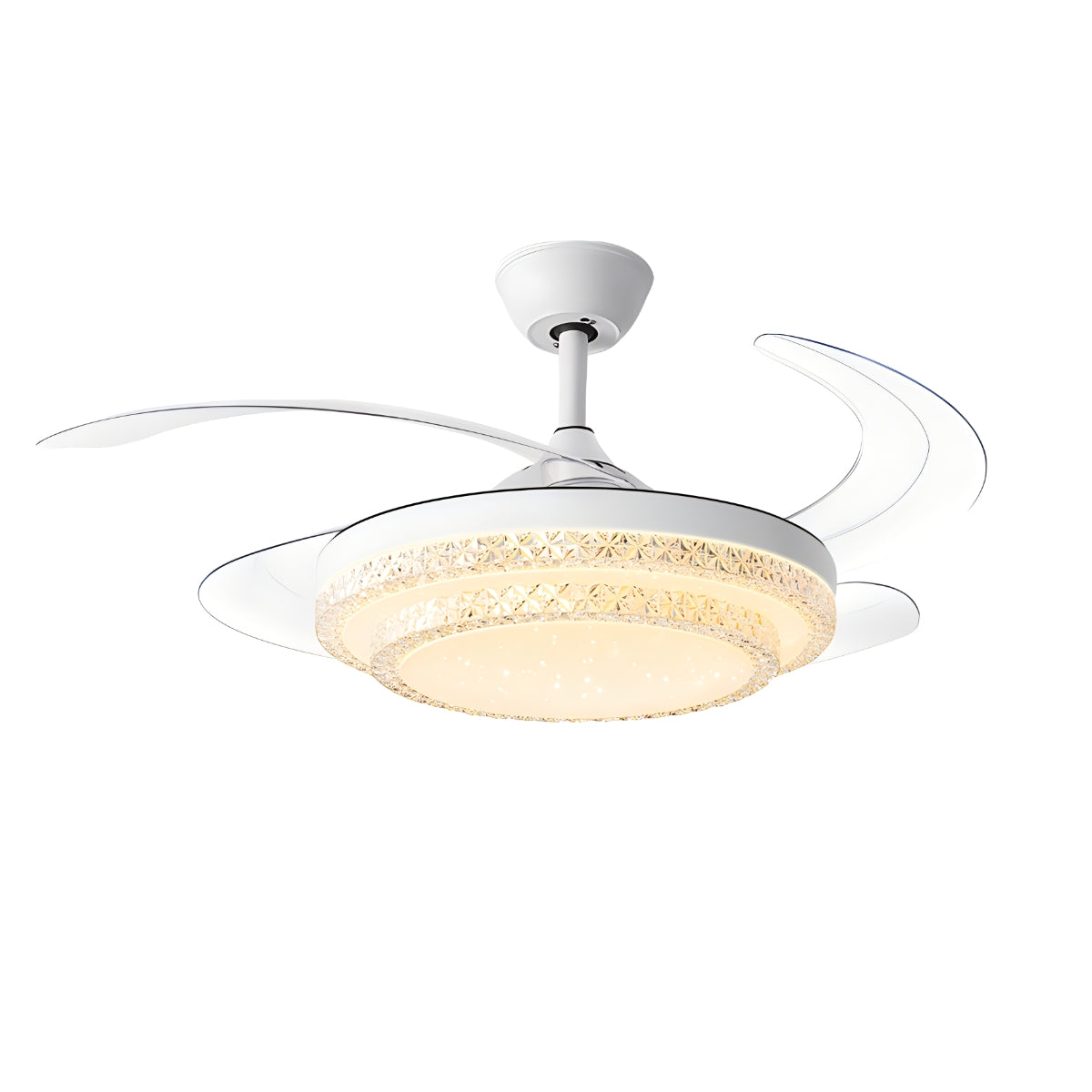 Feyran Dimmable Remote Hugger Ceiling Fan Light