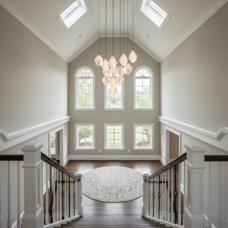 Galaxy Celeste Flora Crystal Spiral Chandelier