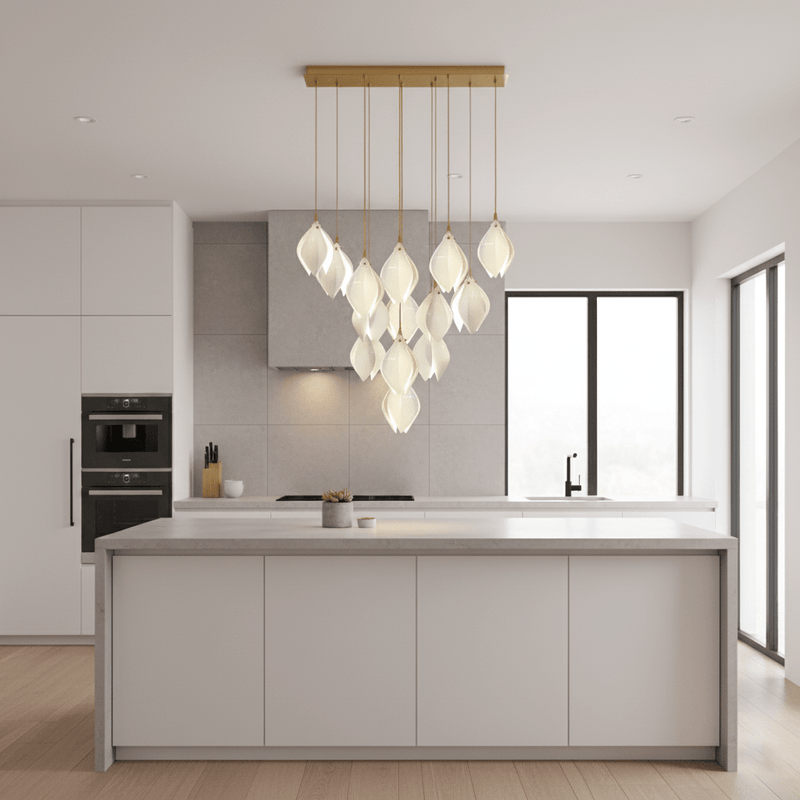 Galaxy Celeste Flora Crystal Spiral Chandelier