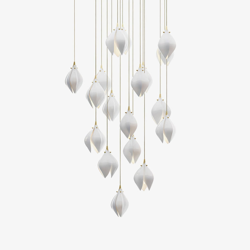 Galaxy Celeste Flora Crystal Spiral Chandelier