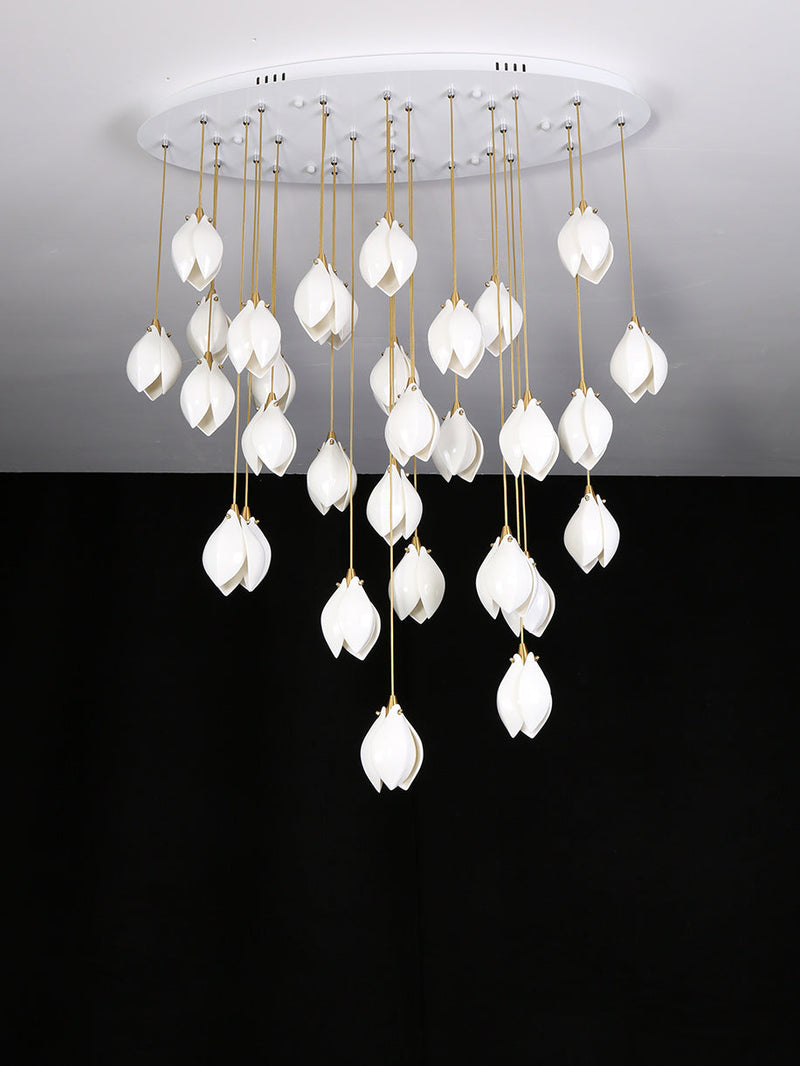 Galaxy Celeste Flora Crystal Spiral Chandelier