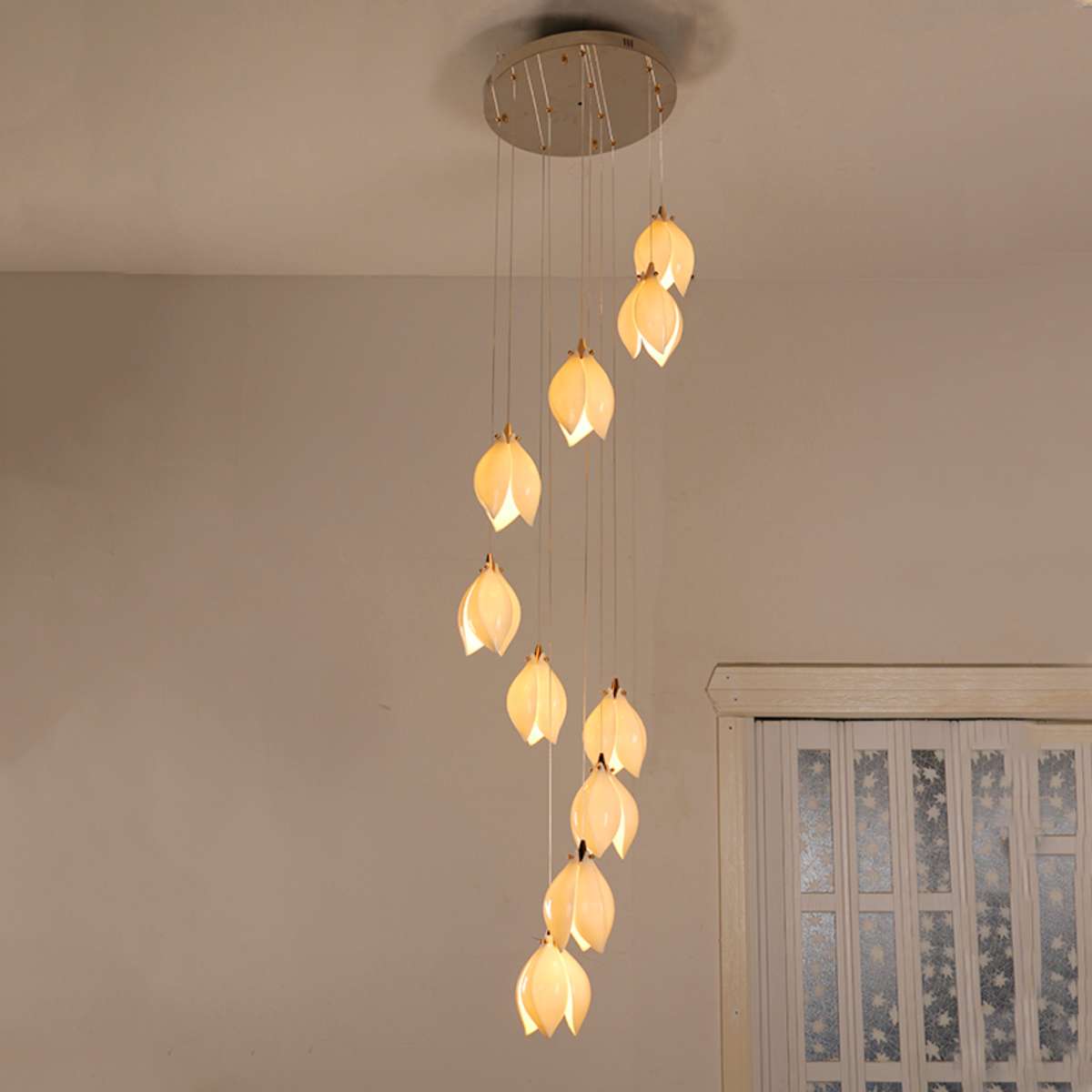 Feyran Ceramic Bud Pendant Light for Modern Interiors