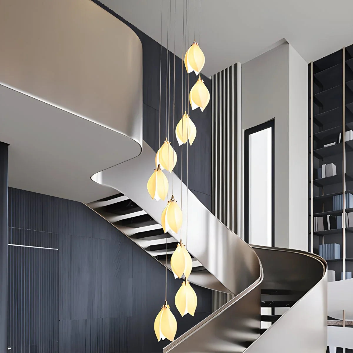 Feyran Ceramic Bud Pendant Light for Modern Interiors