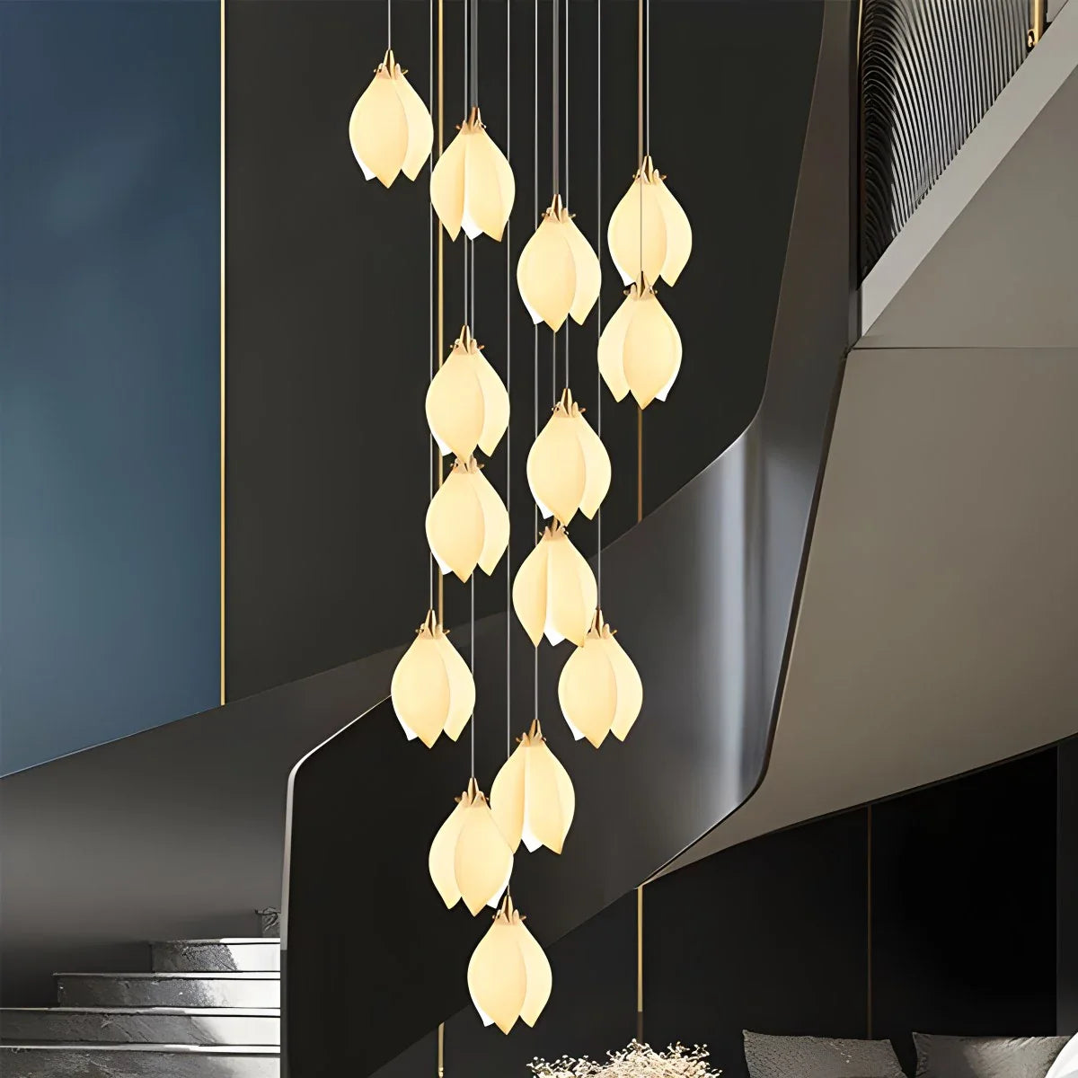 Feyran Ceramic Bud Pendant Light for Modern Interiors