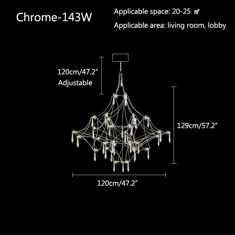 Feyran Adjustable Large Creativity Crystal Chandelier
