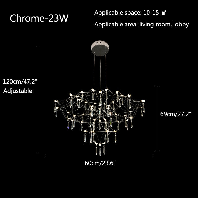 Feyran Adjustable Large Creativity Crystal Chandelier