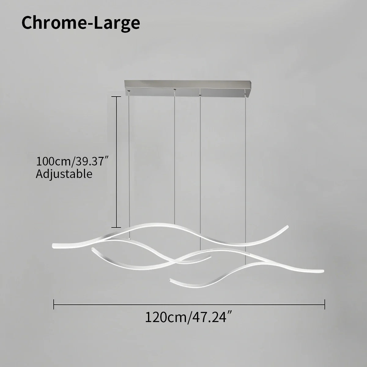 Feyran Modern Waves Hanging Pendant Light