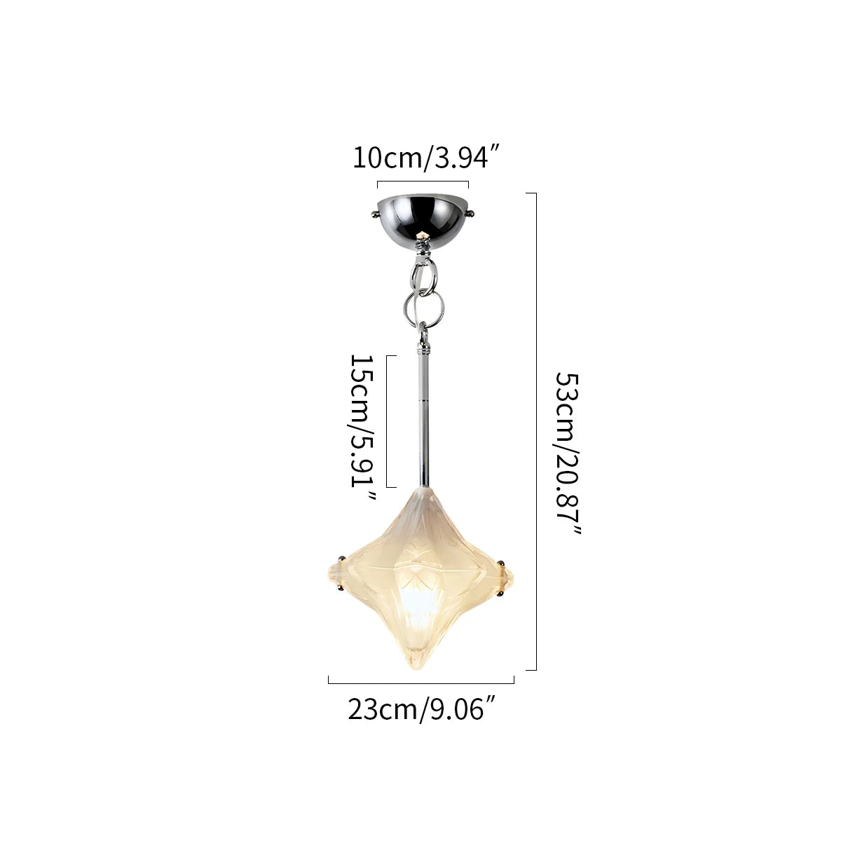 Feyran French Murano Star Glass Pendant Light