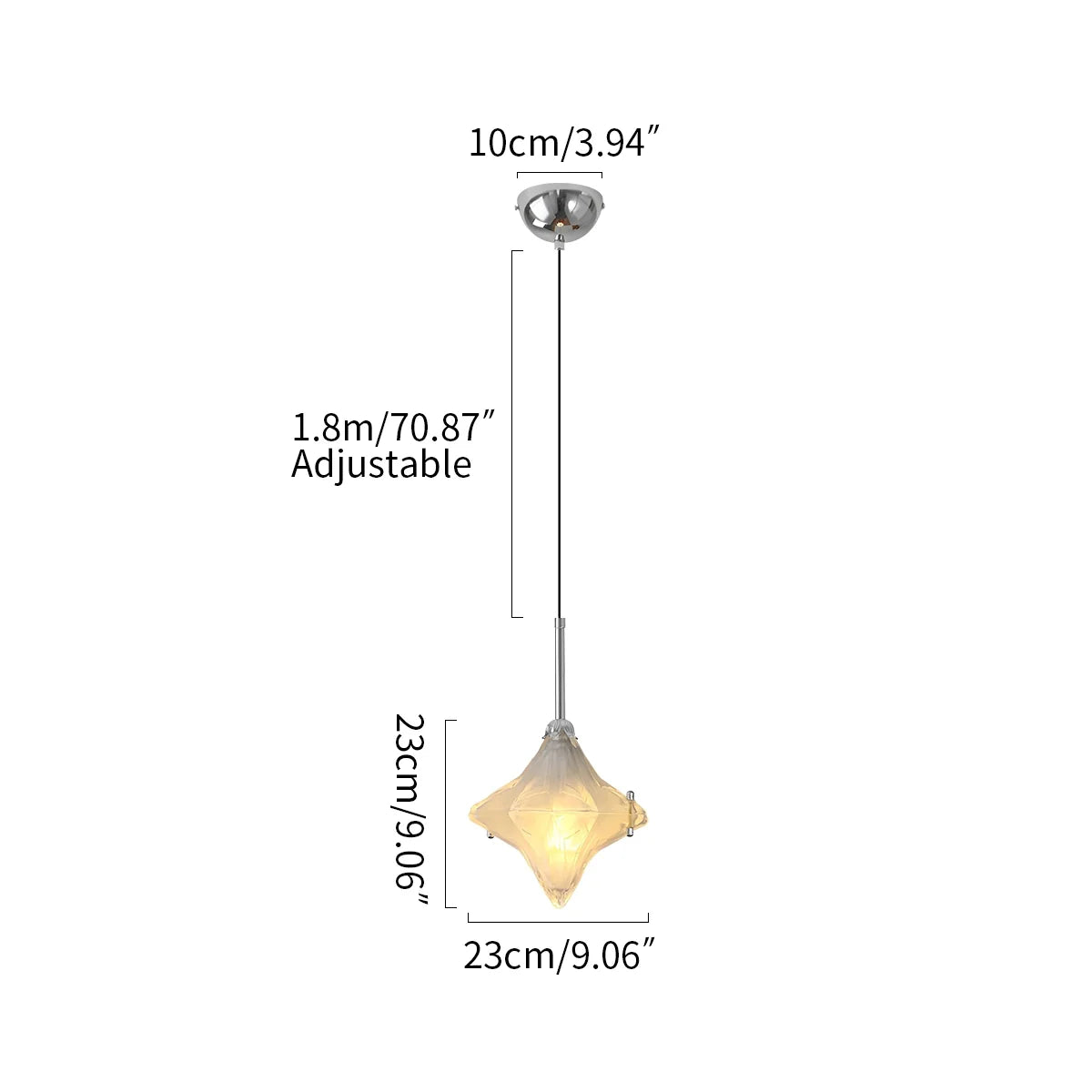 Feyran French Murano Star Glass Pendant Light